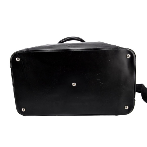 Louis Vuitton Black Epi Bourget Travel Duffel Bag Luggage Weekender Carry-On - Picture 5 of 6